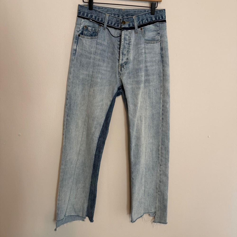 Maison Martin Margiela Artisanal line 1 deconstructed jeans reworked 38 boho